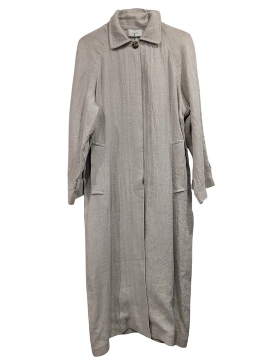 Amomento Jackets & Blazers - NWT AMOMENTO Long Trench Coat Cotton & Linen Oversized Duster Jacket
